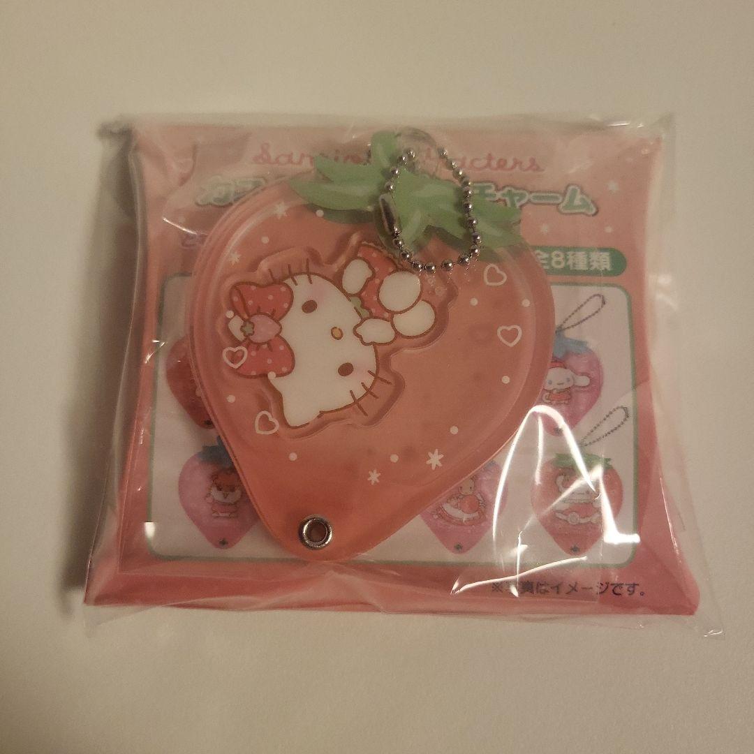 レア　６点セット　サンリオ　カスタムアクリルチャーム　いちご　キティ