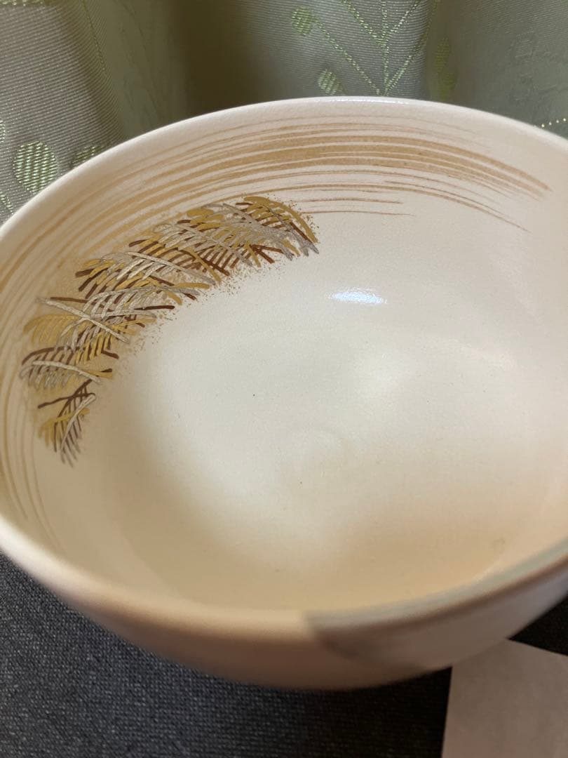 茶碗 9月 「月に薄絵」利昇窯 加藤利昇 仁清写 12か月