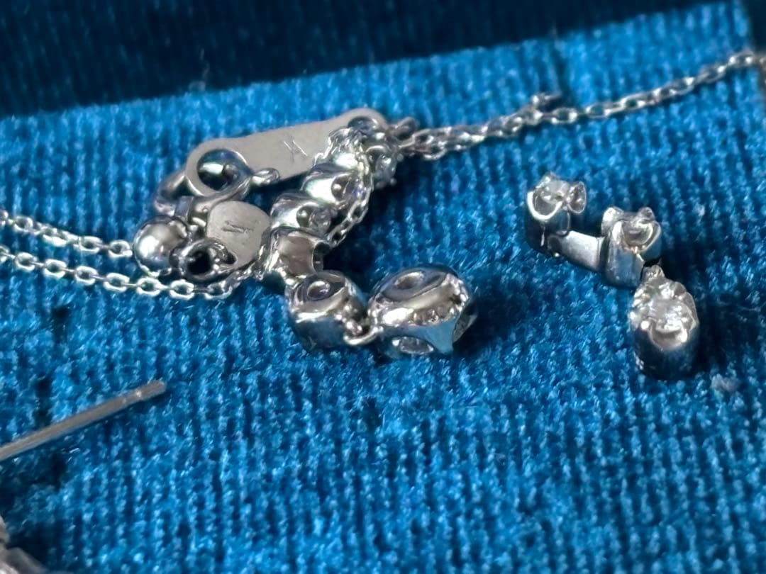 ヴァンドーム青山 プラチナ ダイヤ ネックレス ピアス