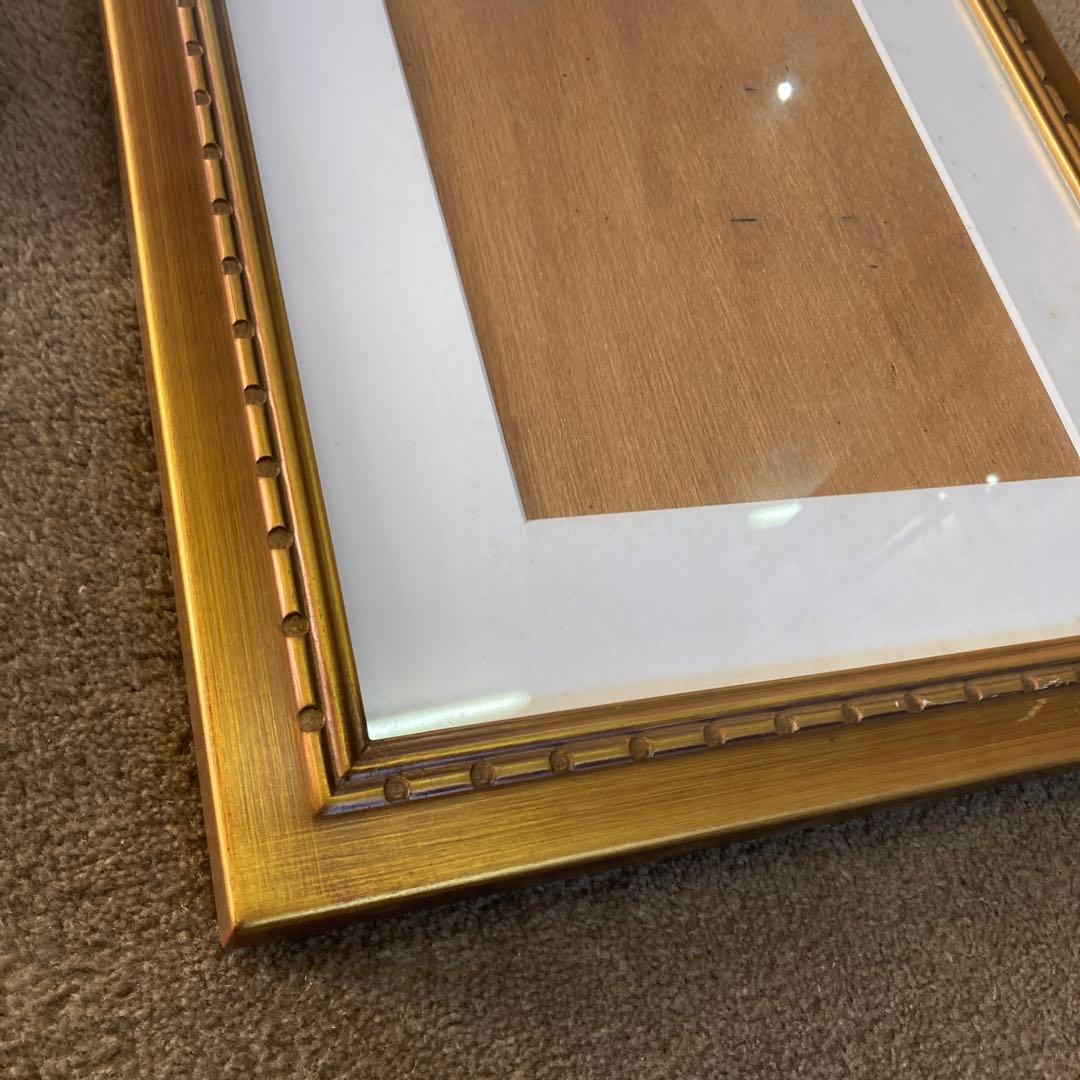 同じデザイン 5点セット ゴールドフレーム 水彩額縁 写真額縁 金装飾