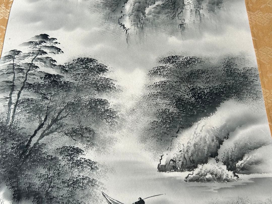 掛軸 2点　雪峰　陵雲