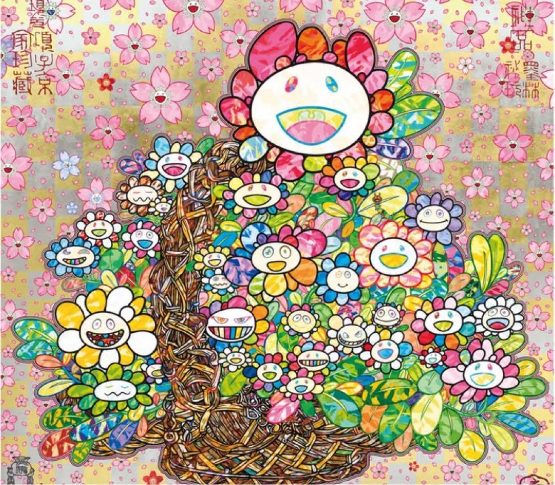 村上隆 もののけ京都 宋 李嵩 「花籃」 へのオマージュ