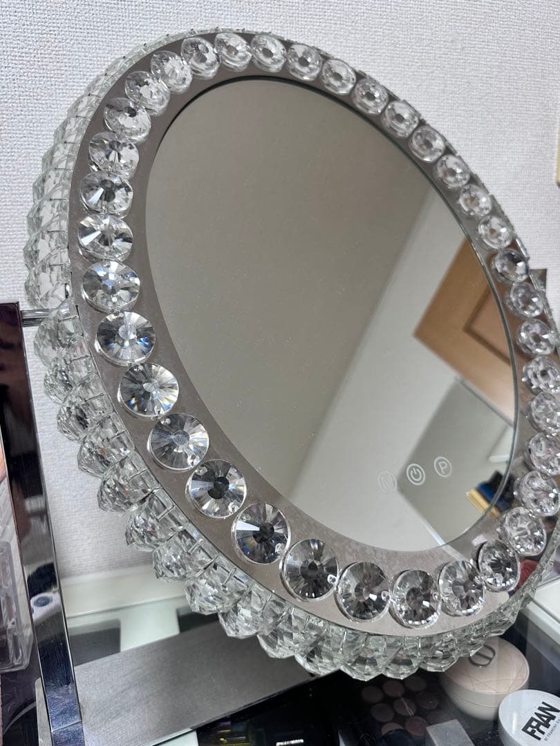 フランフラン正規品　ブリエ ハリウッドミラー2 ラウンド　調光調色可能