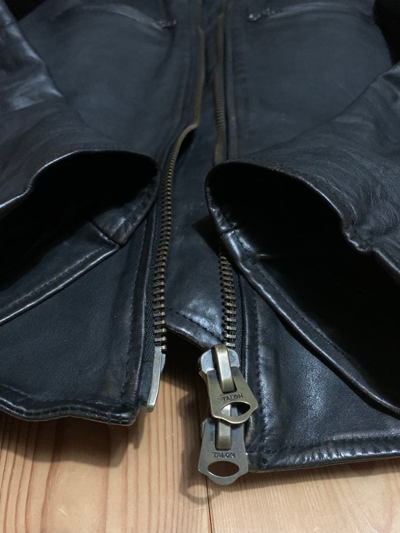 シングルライダース　馬革　ビンテージ M