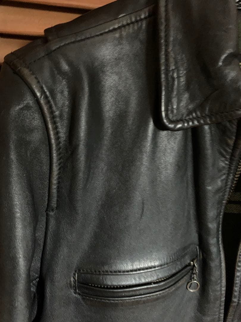 シングルライダース　馬革　ビンテージ M