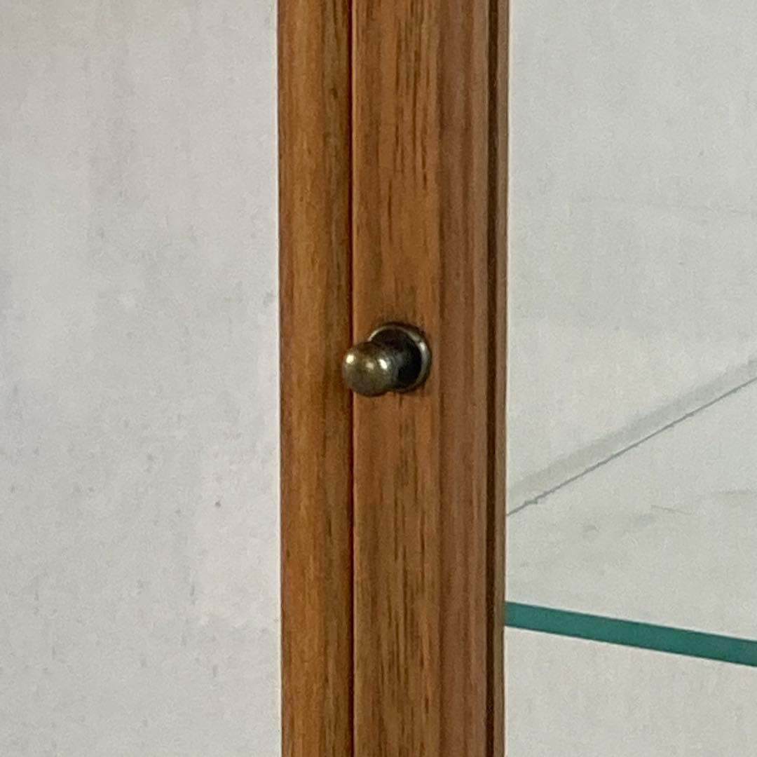 古い木製 ガラスケース 2段 卓上 ショーケース