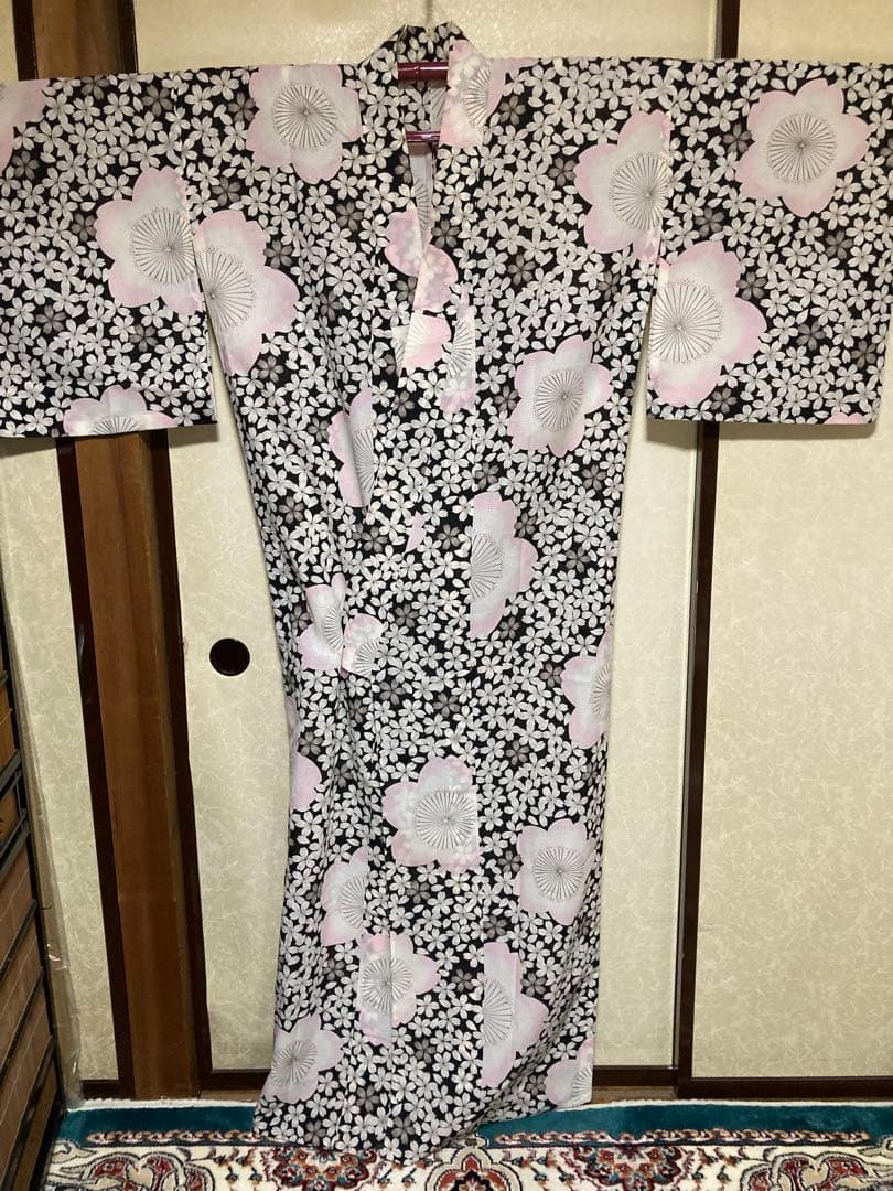 浴衣と半幅帯 きもの道楽 セオ紅梅 トールサイズ 165センチ前後の方へ