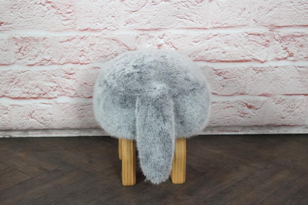 展示品 旭川家具 匠工芸 アニマルスツール フォックスグレー Sサイズ