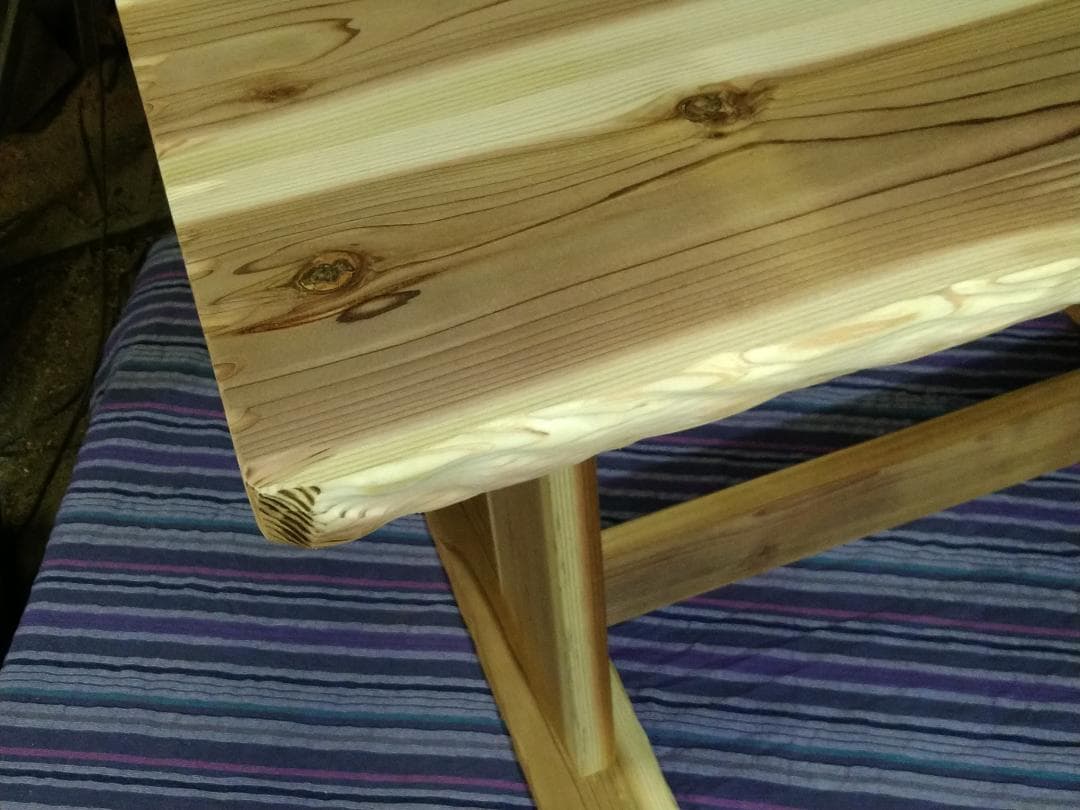 出来たてどうぞ木の良い香り！こだわり制作！国産天然木●ダイニングテーブル