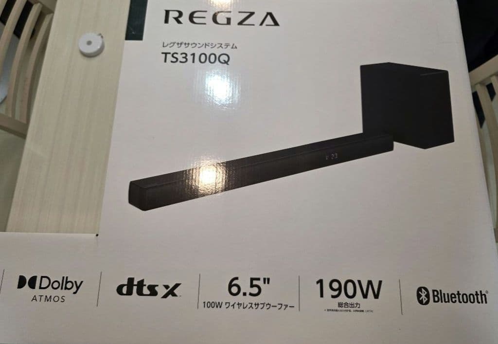 【新品未使用 】 REGZA TS3100Q サウンドバー　ホームシアター