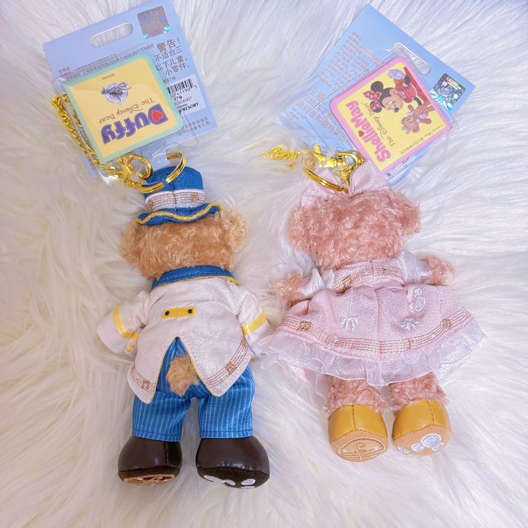 お顔厳選　上海ディズニー　ダッフィーとシェリーメイ　キーホルダー　セット