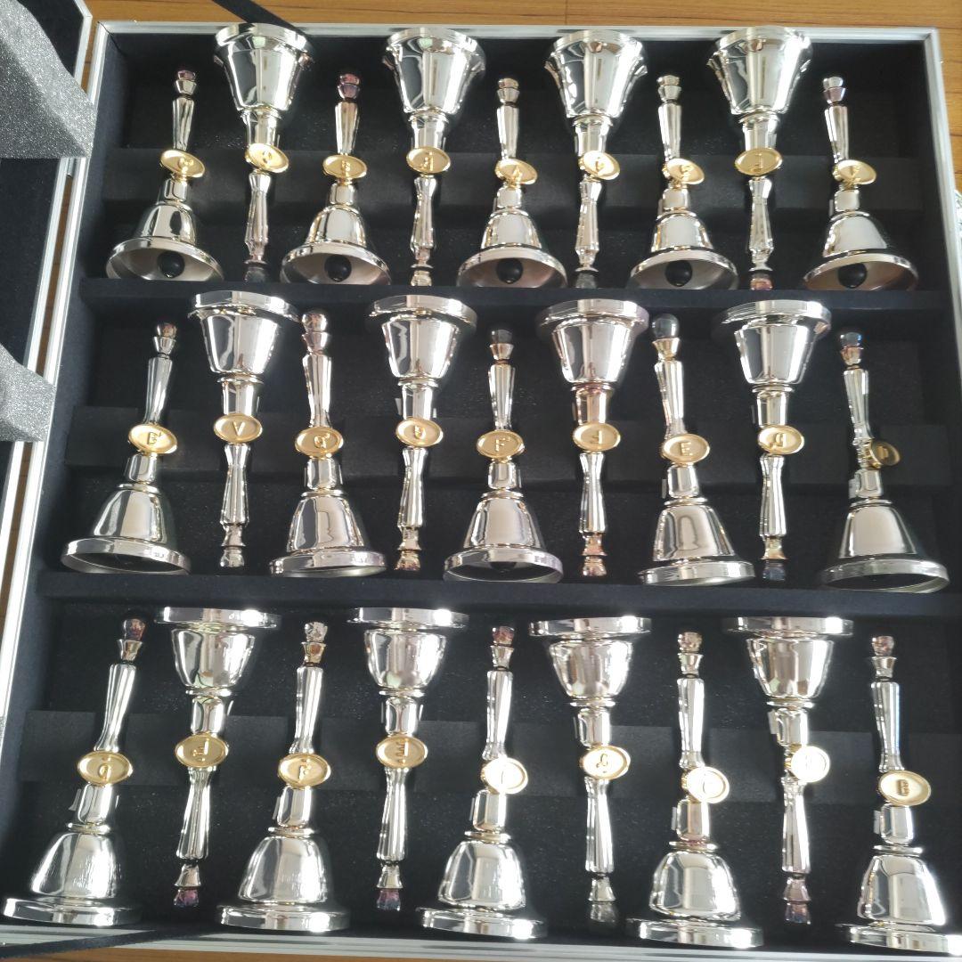 美品 全音ハンドベル 27個セット 専用ケース付き