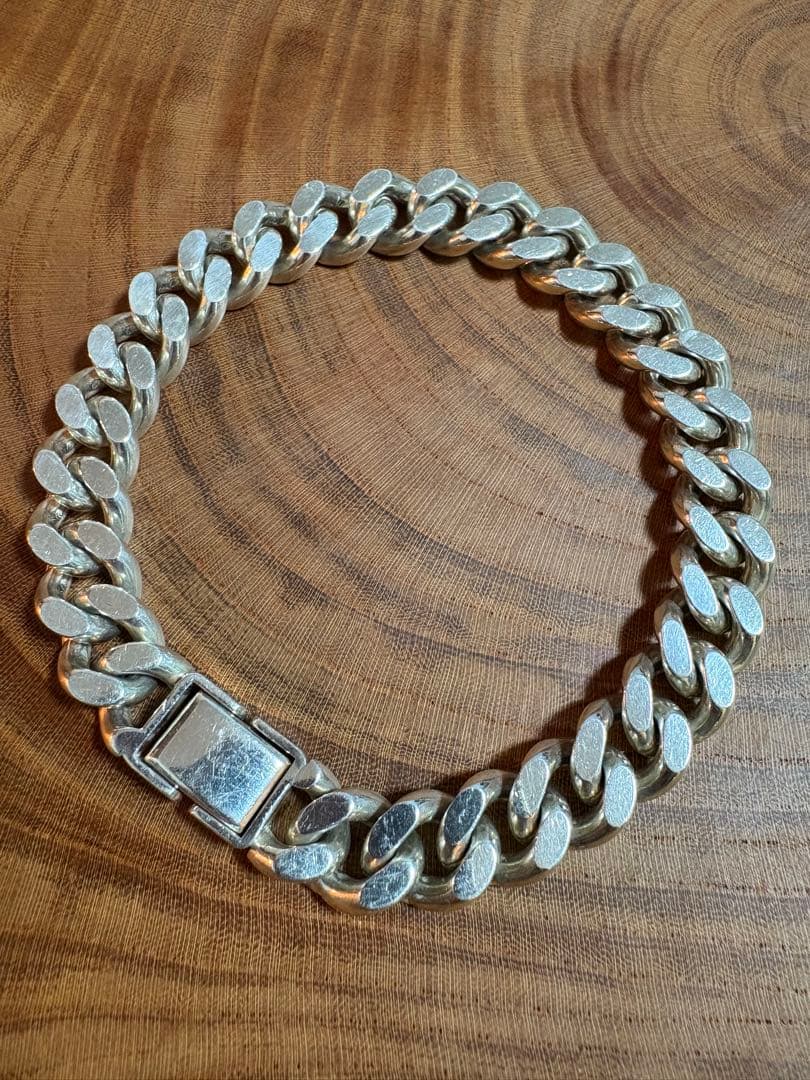 シルバー925 喜平　極太ブレスレット　バングル