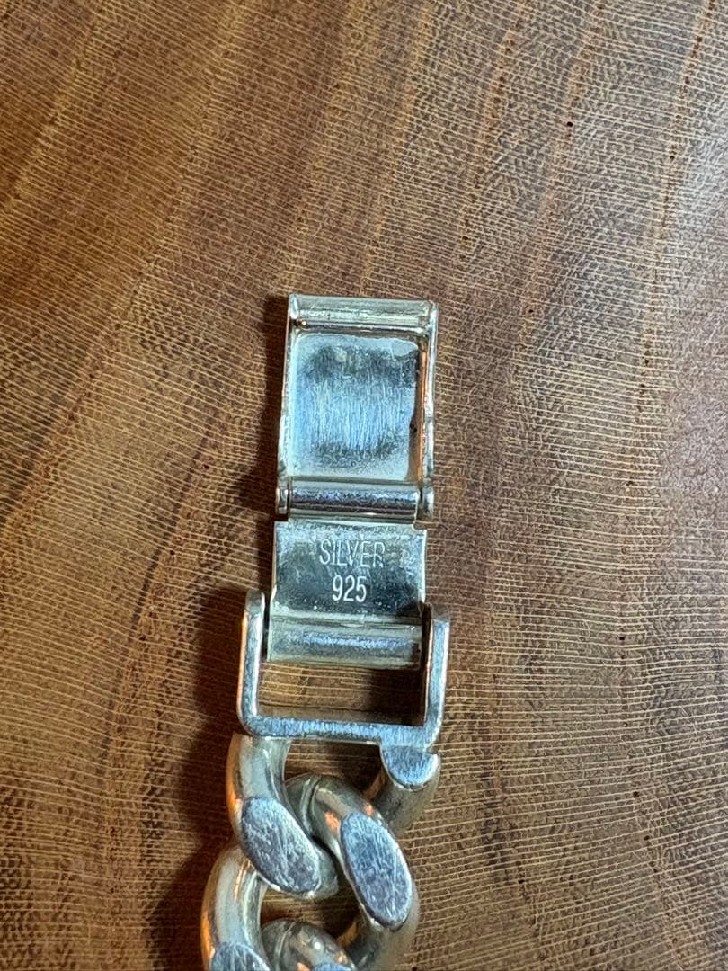 シルバー925 喜平　極太ブレスレット　バングル