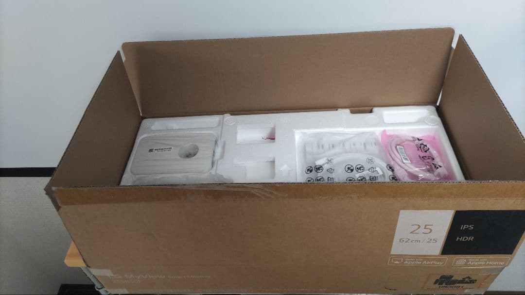 LG スマートモニター モニターだけで動画視聴 25sr50f