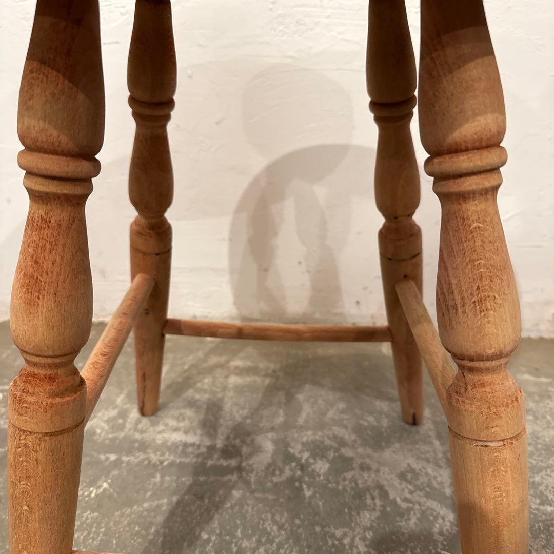 ヴィンテージ　ラウンド　スツール　サイドテーブル　剥離