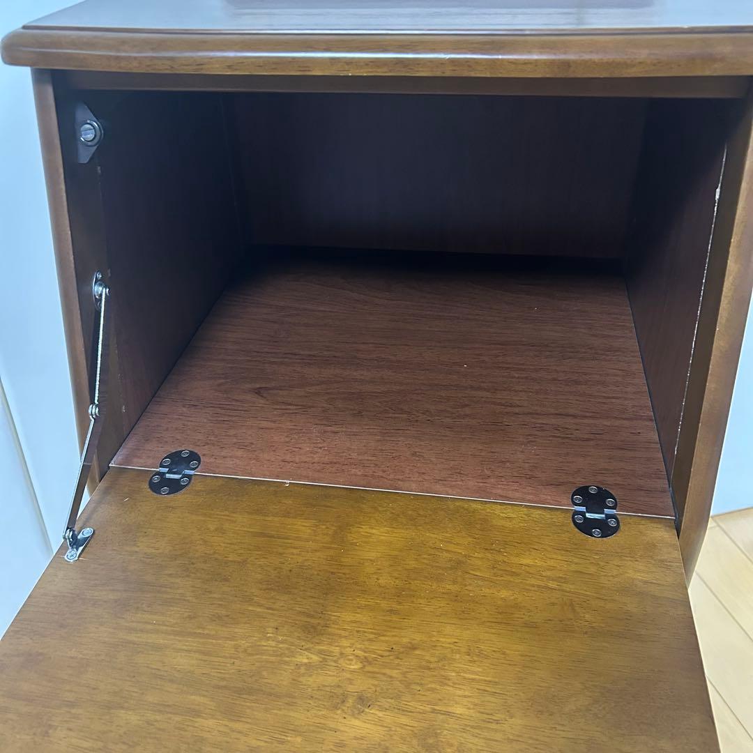 木製　ライティングビュロー　電話台　FAX台　ビューロー　サイドチェスト