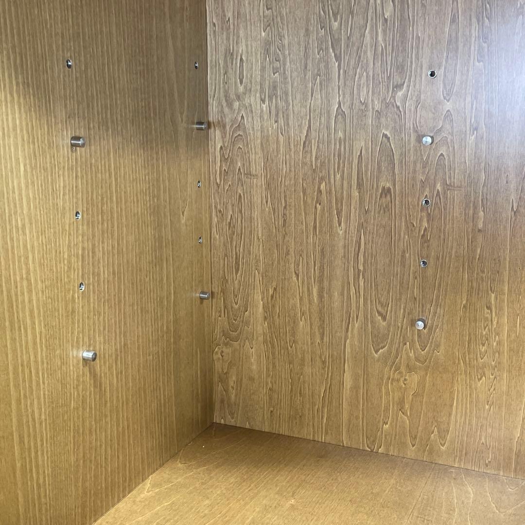 美品 カリモク家具 KARIMOKU コーナーキャビネット ガラス コロニアル