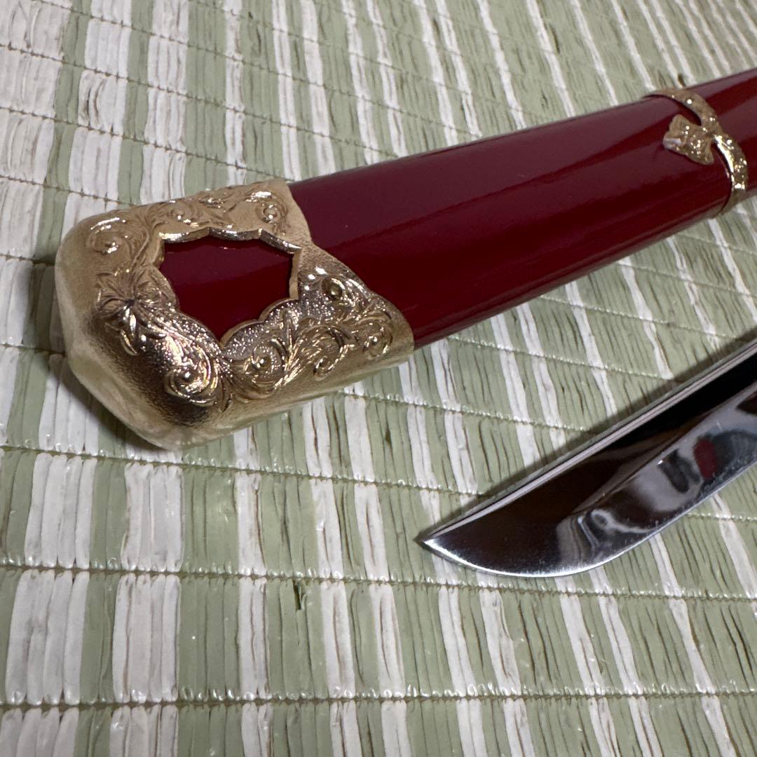 模造刀　模擬刀　武士　侍　伝統工芸　剣　ソード　太刀　小太刀　鞘　鍔　赤　朱色