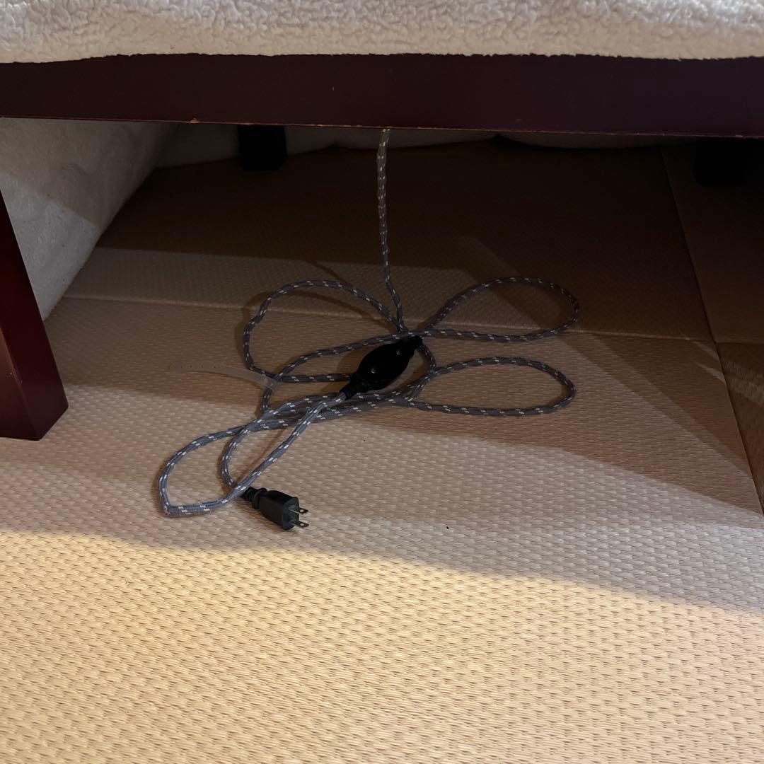 木製こたつ&テーブル &グレー布団付き