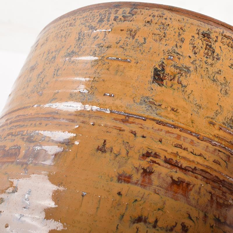 高取焼　亀井味楽造　耳付水指　漆塗蓋付　裏千家十四代淡々斎極箱　M　R7542