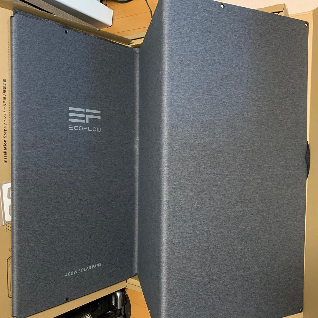 【美品】ECOFLOW 折り畳みソーラーパネル 400W 箱付き