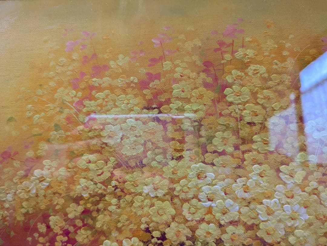 限定額装油絵　風水至福花