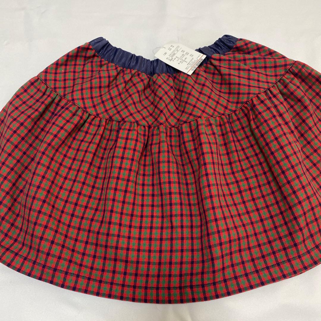 チェック柄スカート 130サイズ　familiar
