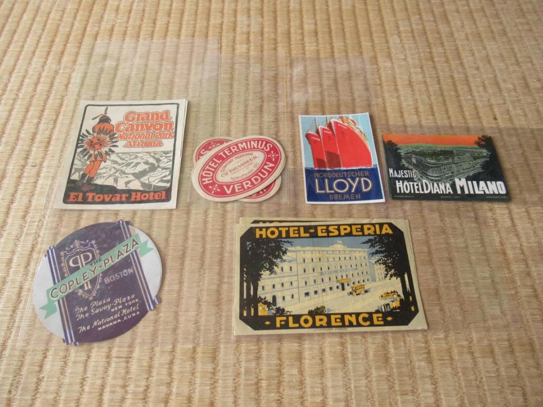 極希少 1925年頃◆27種類 合計139枚 世界各国 ホテルトラベルステッカー