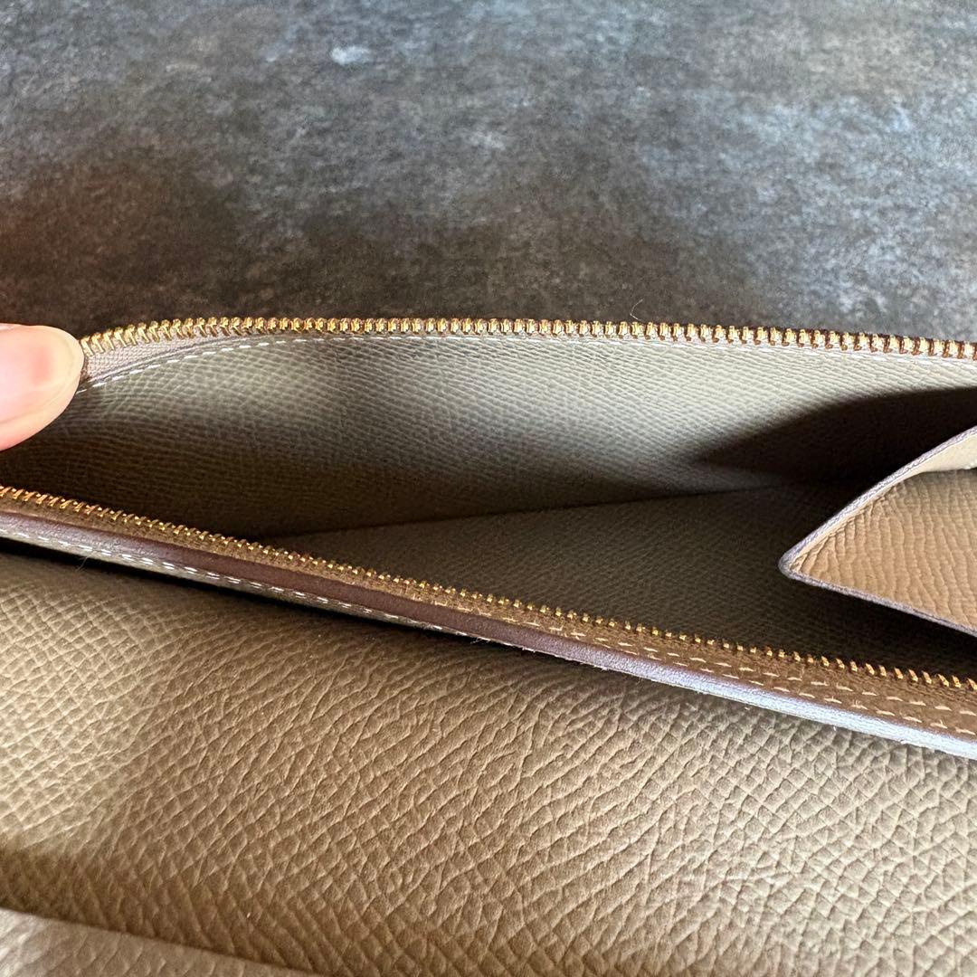 HERMES ベアン 二つ折り財布 箱付き