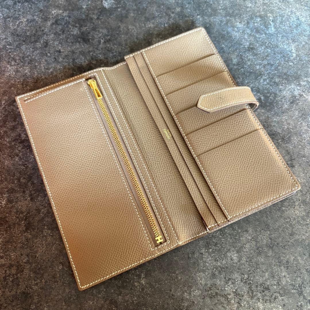 HERMES ベアン 二つ折り財布 箱付き