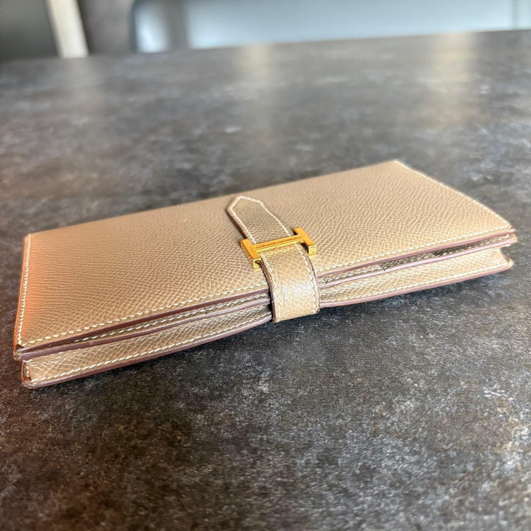 HERMES ベアン 二つ折り財布 箱付き