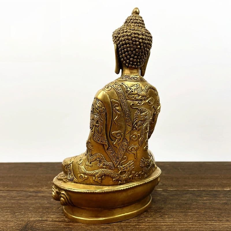 仏教美術 阿弥陀仏如来仏像 家 玄関 仏堂奉納 銅製 銅器