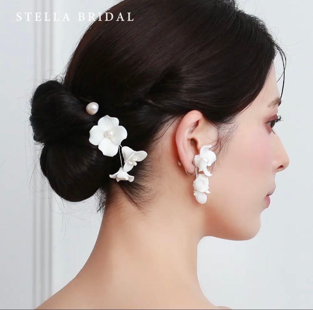【美品】受注生産品 STELLA BRIDAL ウェディングヘッドドレスセット