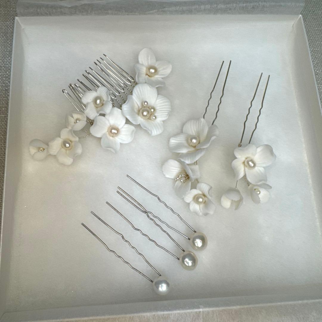 【美品】受注生産品 STELLA BRIDAL ウェディングヘッドドレスセット