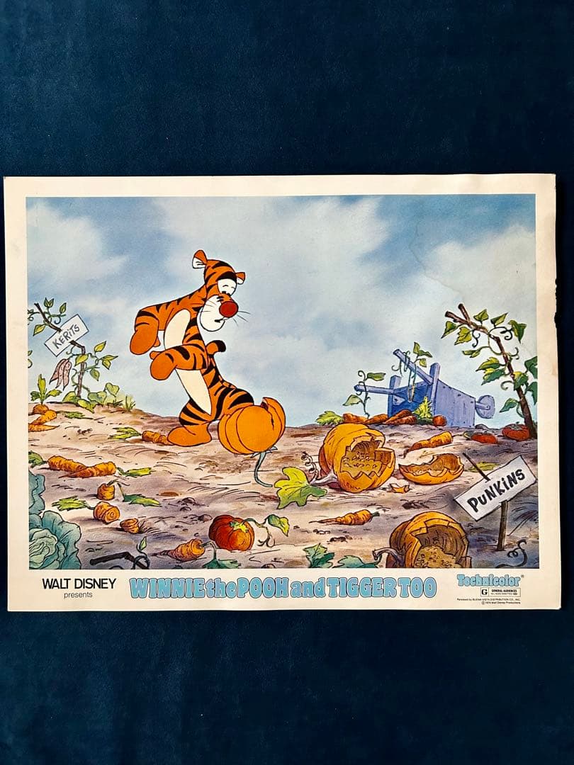 プーさんとティガーUSオリジナル映画ポスター、ロビーカード5枚セット