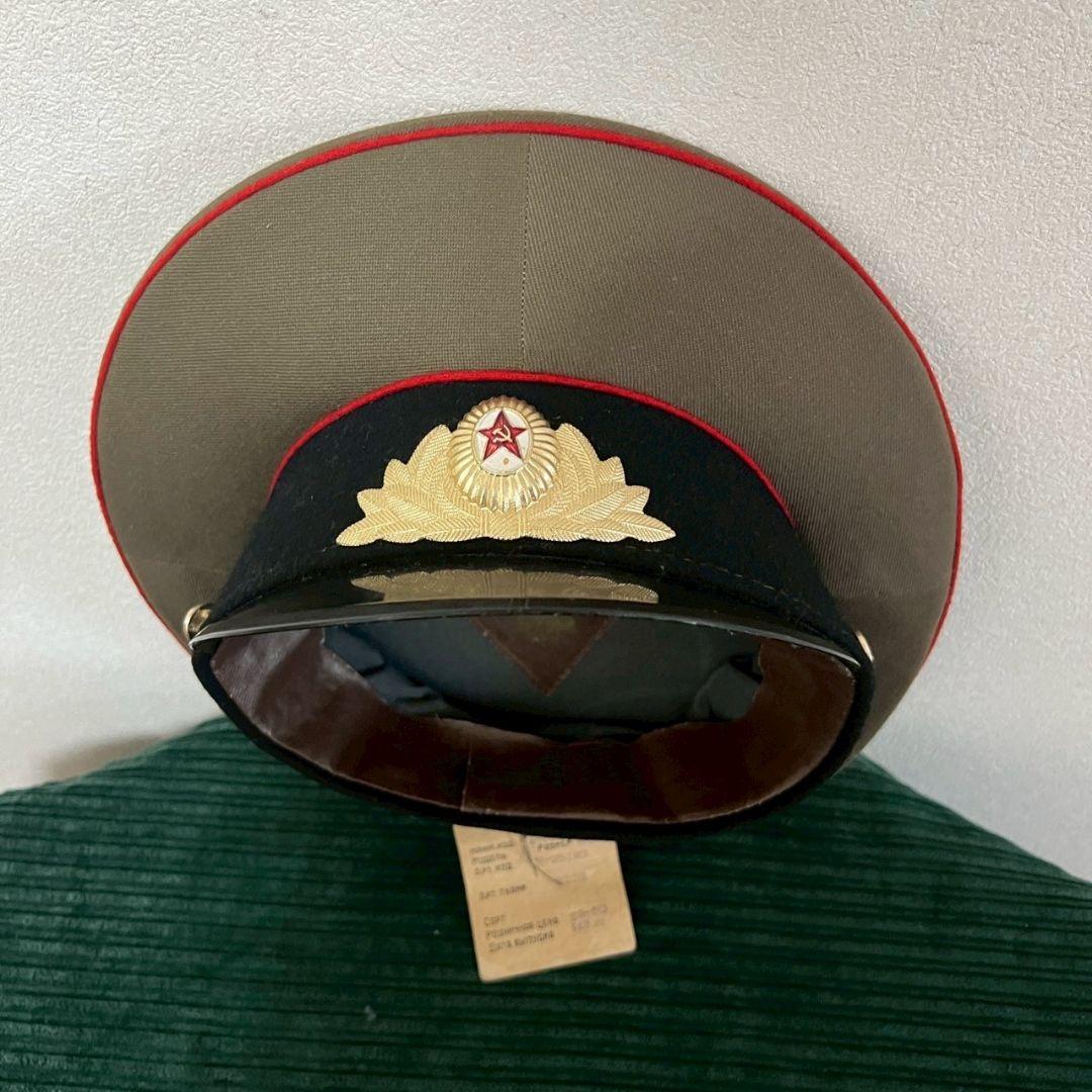 ソ連軍兵士 旧ソ連 ロシア 軍帽 帽子 当時物 ヴィンテージ ミリタリーハット