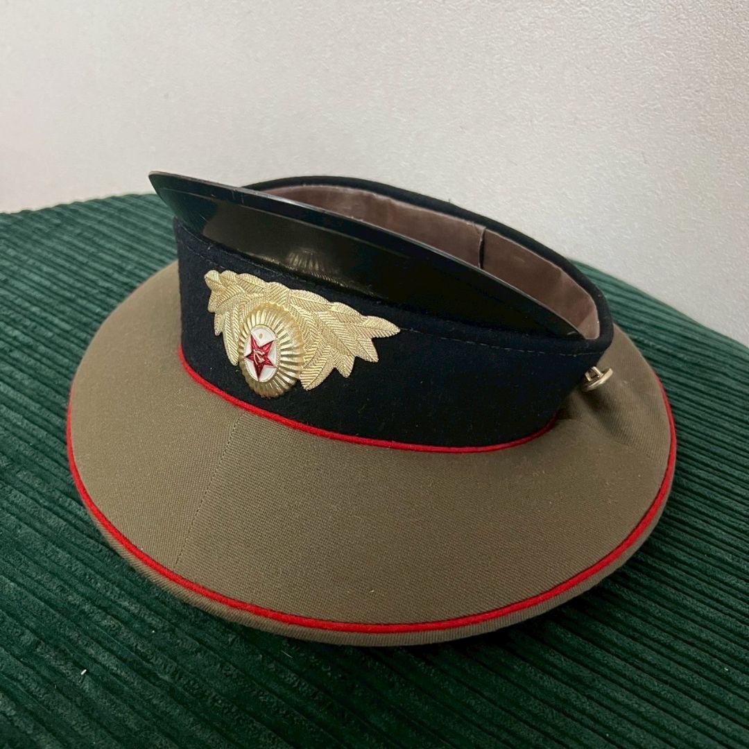 ソ連軍兵士 旧ソ連 ロシア 軍帽 帽子 当時物 ヴィンテージ ミリタリーハット