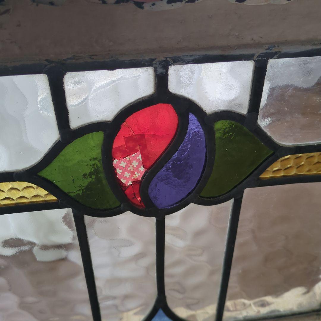 英国アンティーク　ステンドグラス　窓　イギリス