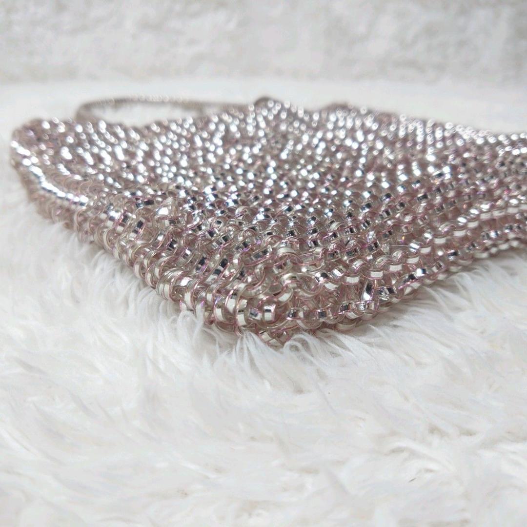 【人気カラー】ANTEPRIMA ワイヤーバッグ スクエア ピンクシルバー