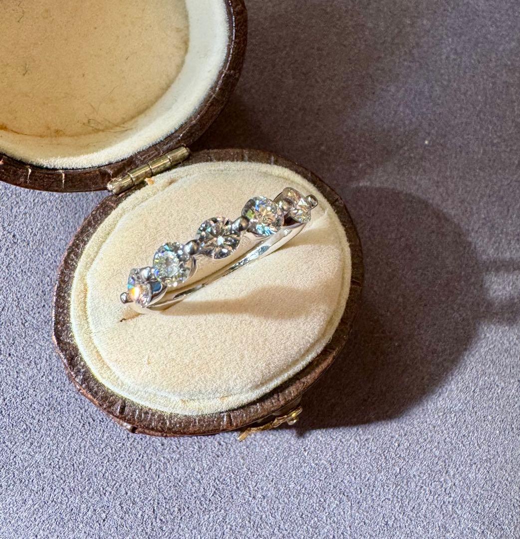 照り輝き◎！豪華1.00ct◆pt900*13号*ダイヤモンドリング*プラチナ