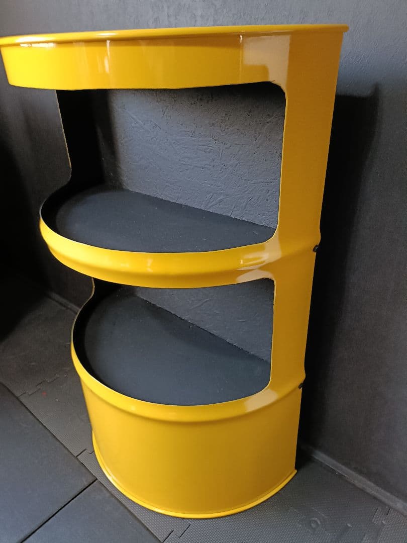 200㍑ドラム缶RemakeアートBOX(イエロー)