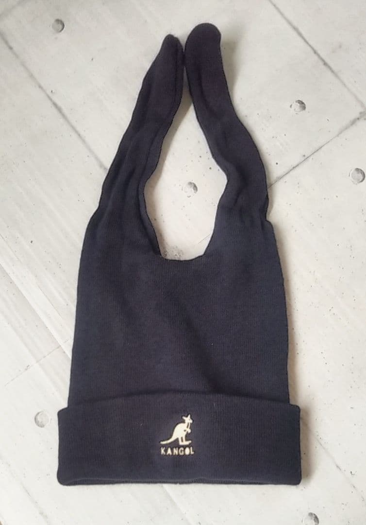 【希少90's】KANGOL カンゴール うさぎ耳 ニット帽 (イギリス製)