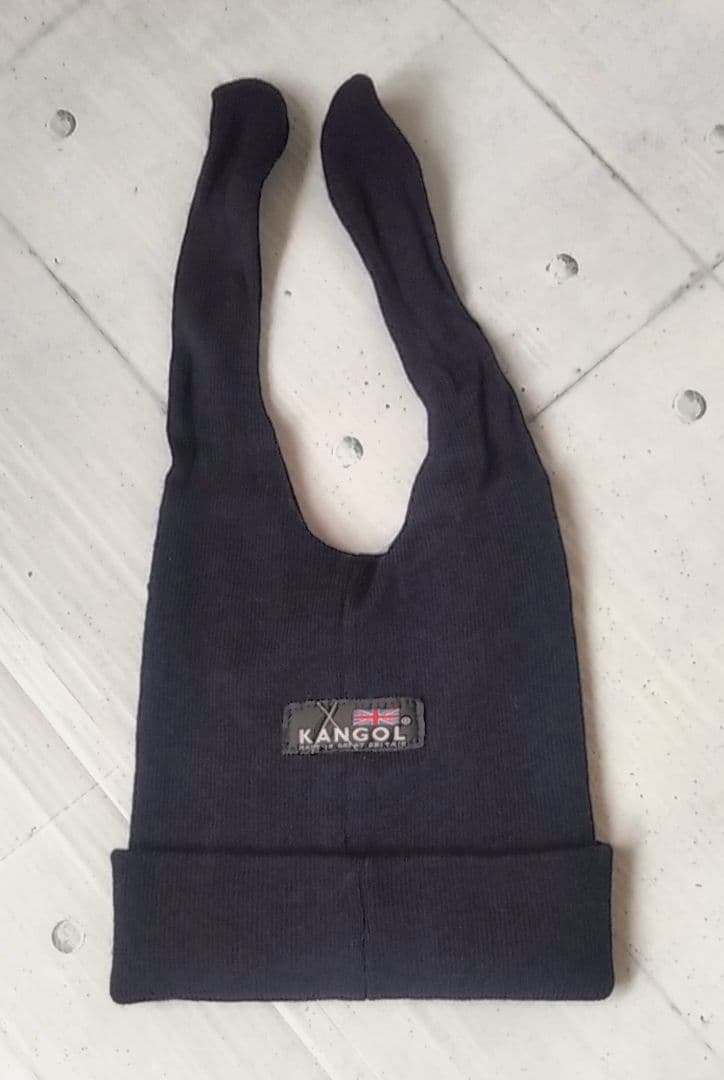 【希少90's】KANGOL カンゴール うさぎ耳 ニット帽 (イギリス製)