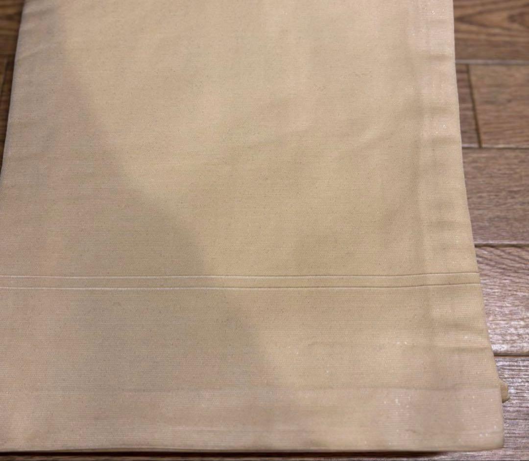 美品☆高級・正絹・帯・冬帯・袋帯☆麻の葉紋様☆博多織☆真珠色×赤☆上品な華やかさ