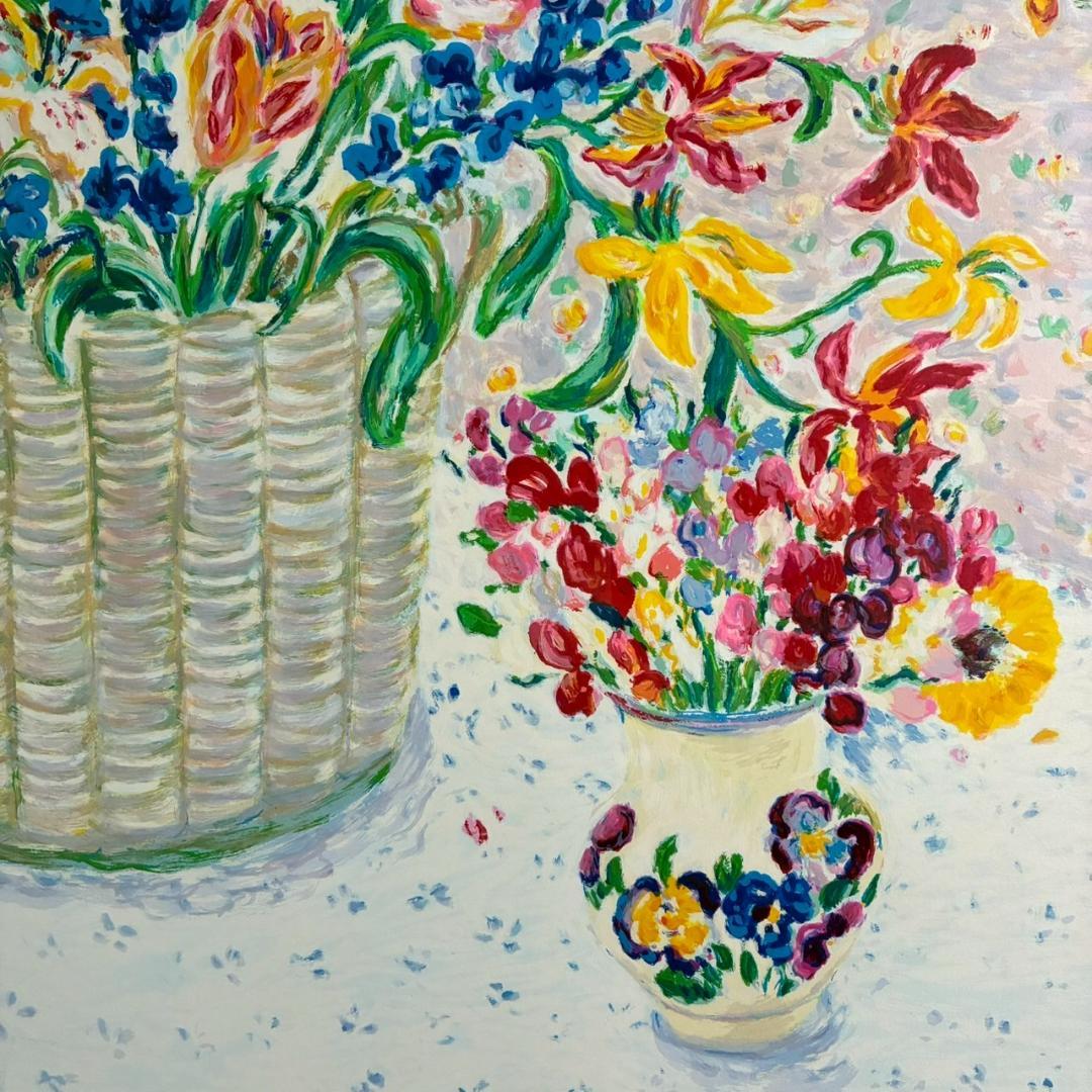 美品 レスリー・セイヤー「サンフランシスコ」シルクスクリーン 大作 直筆サイン入