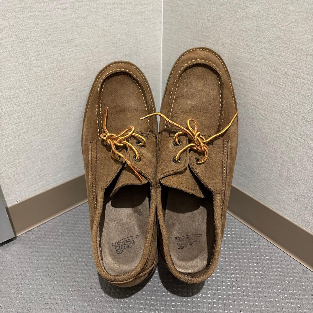レッドウィング　ブラウン スエード モカシン