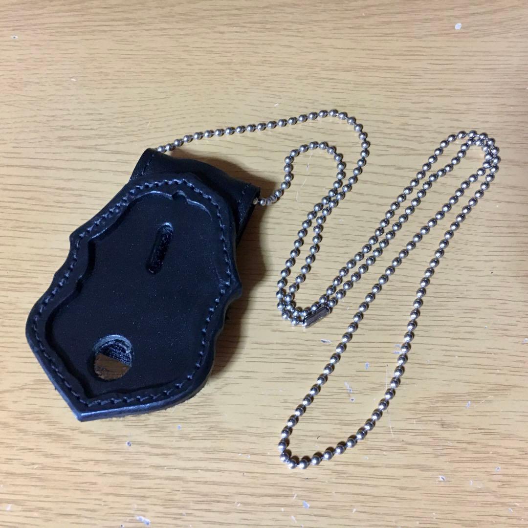 個人装備 AKER Leather Federal Badge Holder