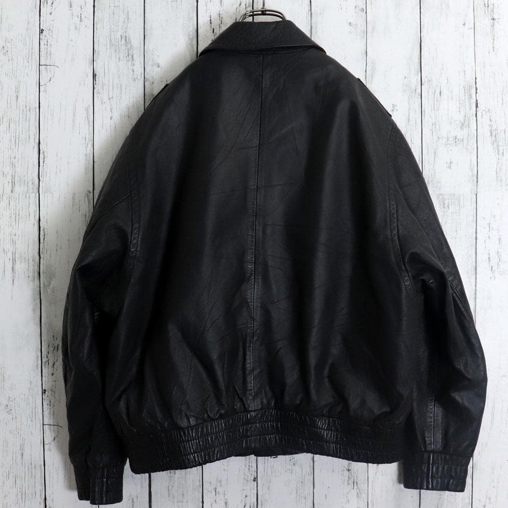 90's HACKEL&CO ドイツ警察 レザーポリスマンジャケット ライナー付