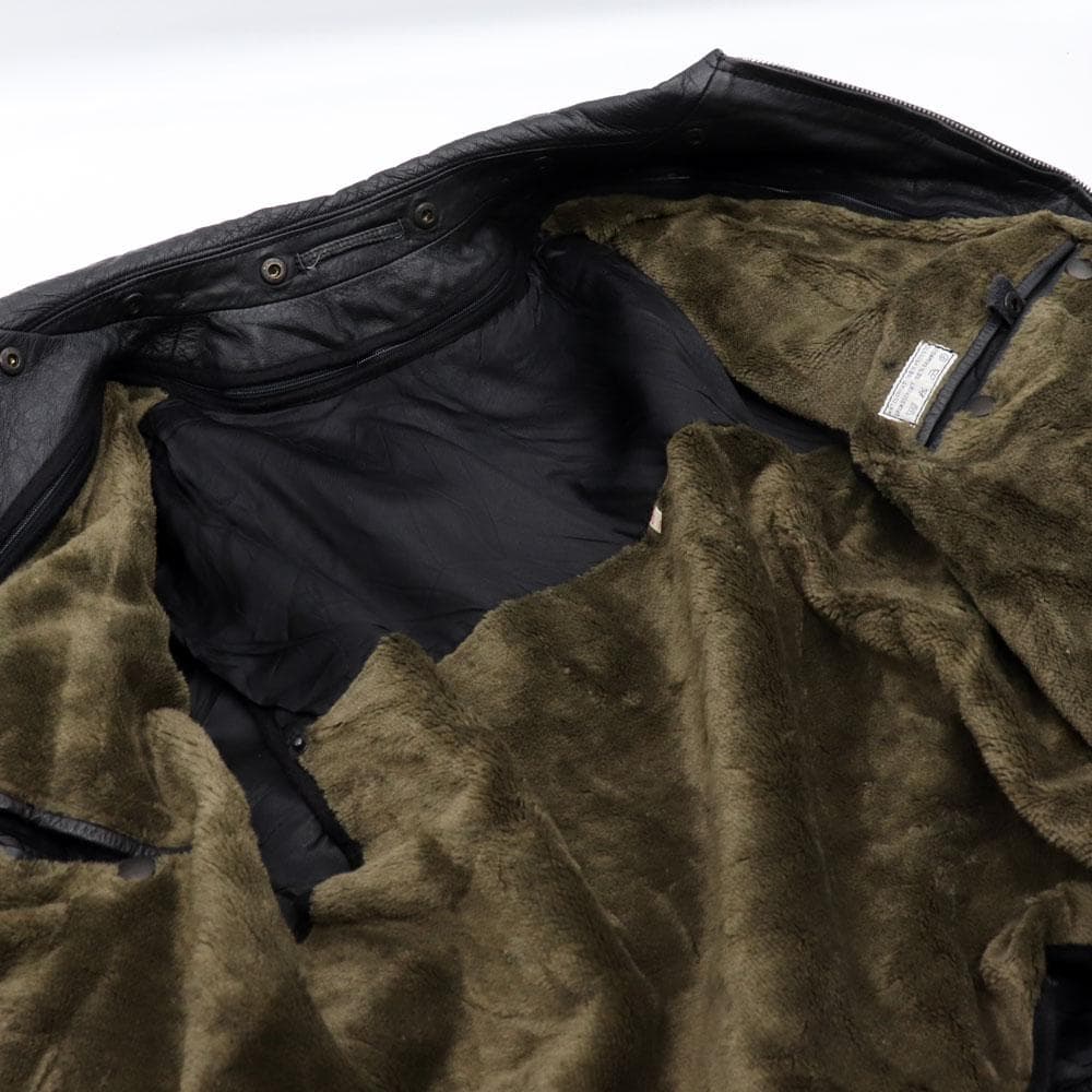 90's HACKEL&CO ドイツ警察 レザーポリスマンジャケット ライナー付